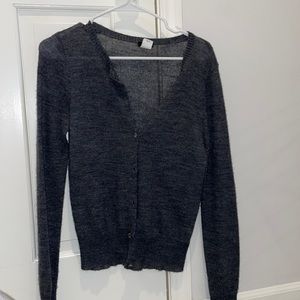 Gray Jcrew Cardigan